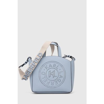 Karl Lagerfeld kožená kabelka 241W3069 modrá
