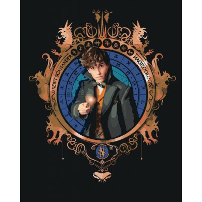 ZUTY Malování podle čísel PORTRÉT MLOK SCAMANDER FANTASTICKÁ ZVÍŘATA Rozměr 40 x 50 cm Rámování vypnuté plátno na rám – Sleviste.cz