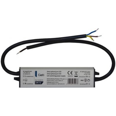 Zdroj spínaný pro LED 12V/ 12W GETI LPV-12 – Hledejceny.cz