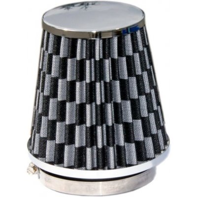 Sportovní vzduchový filtr chrom/carbon + redukce 60-90mm – Hledejceny.cz