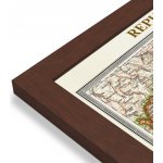 ZES Československo 1933 - nástěnná mapa 200 x 100 cm Varianta: mapa v dřevěném rámu, Provedení: Pegi višeň – Zboží Dáma