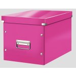 Leitz Box CLICK-N-STORE čtvercový A4, WOW - růžová – Sleviste.cz