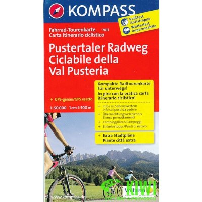 cyklomapa Pustertaler Radweg 1:50 t. lamino