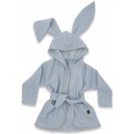 Baby Nellys Dětský mušelínový župan s oušky Bunny jeans – Zboží Dáma