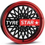 Borbet B 7x17 4x100 ET30 black rim red – Sleviste.cz