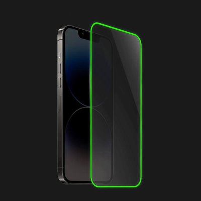 Picasee ochranné tvrzené sklo se svítícím rámečkem pro Samsung Galaxy A23 A235F 4G - Zelená P3668 – Zboží Živě