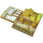 Montessori kompletní sada zlatého perlového materiálu – Zboží Dáma