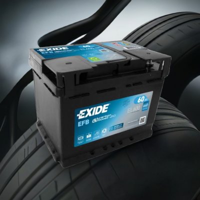 Exide Start-Stop EFB 12V 60Ah 640A EL600 – Sleviste.cz