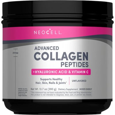 NeoCell Advanced Collagen Peptides, Kolagen s Kyselinou hyaluronovou a Vitaminem C 390 g – Hledejceny.cz