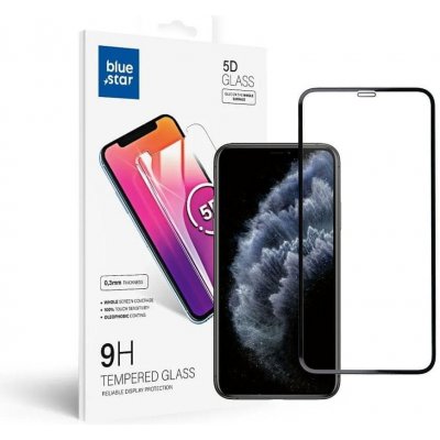 Blue Star Tvrzené sklo na displej pro Apple Iphone Xs Max/11 Pro Max , 5D Full Cover s rámečkem , černé 5901737921802 – Zboží Živě