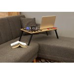 ASIR Stolek pod notebook GUSTO borovice atlantic černý – Zboží Živě