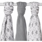 Kikko Bambusové pleny XKKO BMB 70 x 70 Little Stars Silver MIX 3 ks – Zbozi.Blesk.cz