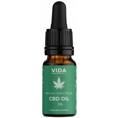 Pura Vida Organic CBD olej 3% Broad spectrum 30 ml