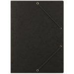 Donau A4 Prešpánové desky s chlopněmi a gumičkou černé 1 ks – Zboží Živě