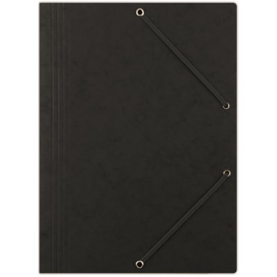 Donau A4 Prešpánové desky s chlopněmi a gumičkou černé 1 ks – Zboží Živě
