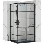 Rea - Concept sprchový kout s posuvnými dveřmi 80 x 100 cm, černý profil - čiré sklo 5mm, REA-K6389 – Zbozi.Blesk.cz