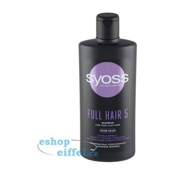 Syoss Full Hair 5 šampon pro slabé a jemné vlasy 440 ml
