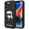 Pouzdro a kryt na mobilní telefon Apple Karl Lagerfeld iPhone 14 Pro Silicone NFT Ikonik Magsafe černé