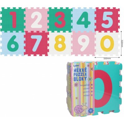 Wiky Měkké bloky číslice 10 ks 32 cm – Zboží Dáma