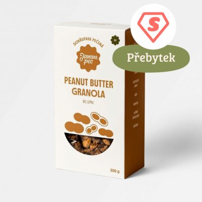Janova pec Bio granola peanut butter 300 g