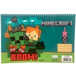 GIM S.A. Skicák spirálový MINECRAFT Boom A4 30 listů – Zbozi.Blesk.cz