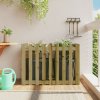 Květináč a truhlík zahrada-XL Vyvýšený záhon plotový design 100x50x70cm impregnovaná borovice