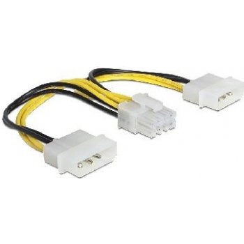 Delock 83410 napájecí kabel 8 Pin EPS > 2 x 4 Pin molex