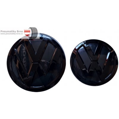 VW znak 148+130mm černý - set 2 kusy | Zboží Auto