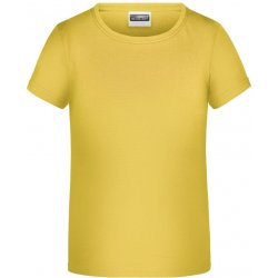 James Nicholson dětské chlapecké tričko Basic Boy žlutá