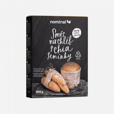 Nominal Směs na chléb s chia semínky 0,5 kg – Zboží Dáma