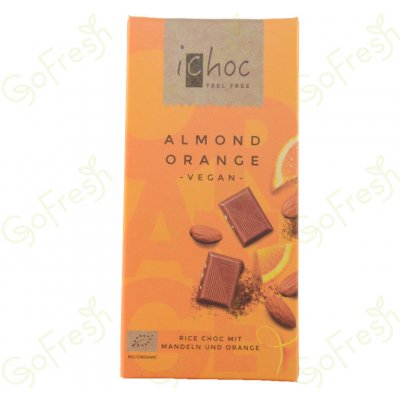 iChoc Almond Orange, 80 g