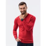 Ombre Clothing pánský svetr Burveru E191 červená – Zboží Mobilmania