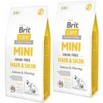 Brit Care Mini Grain-free Hair & Skin Salmon & Herring 2 x 7 kg – Zboží Mobilmania