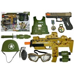 iMex Toys dětská vojenská sada Bullet Pistols MP7