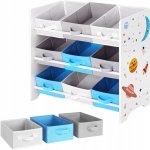 Songmics Regál 9 boxů vesmír 62,5x29,5x60 – Zboží Mobilmania
