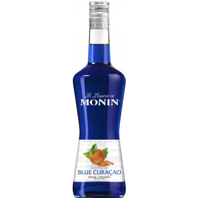 Monin Liqueur de Blue Curacao 20% 0,7l (holá láhev)