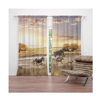 Sablio Závěs Safari: 2ks 140x250cm – Hledejceny.cz