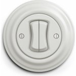 Kliklap dvojitý kulatý Dvojitý střídavý č. 6+6 Plný Keramická bílá K/V2/66/PLN – Sleviste.cz