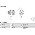 BOSCH 0 986 083 450 generátor (0986083450)
