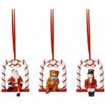 Nostalgic Ornaments vánoční závěsná dekorace houpačka 3 ks 18x7cm Villeroy & Boch – Zboží Dáma
