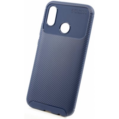 Pouzdro Bomba Měkký obal carbon look pro Huawei - modrý P20 Lite C011_HUA_P20_LITE_BLUE