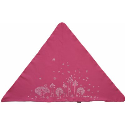 Infit Pirát trojúhelníkový šátek dvouvrstvý stromy růžová – Sleviste.cz