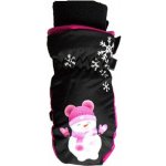 Echt Dětské palcové rukavice C063024 černorůžová – Sleviste.cz