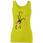 Tričko s potiskem Opice dámské Limetková – Zboží Dáma