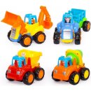 Huile Toys sestava 4 autíček na setrvačník Farm Country Vehicle