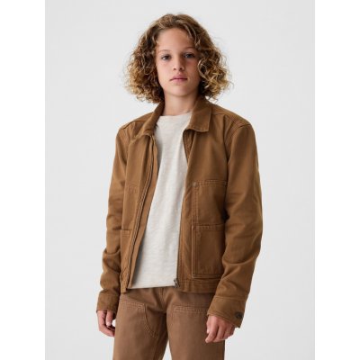 GAP 523208-00 dětská džínová bunda Carpenter hnědá – Zboží Mobilmania
