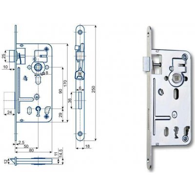 HOBES 536C BB P/L 90/80 mm – Hledejceny.cz