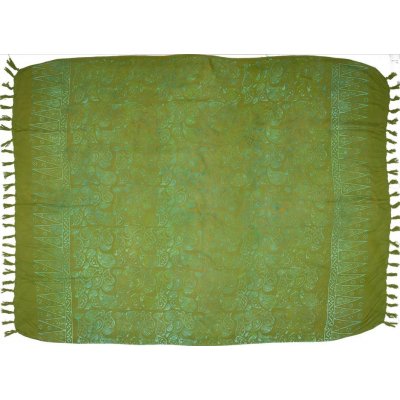 Sarong BO Batik Paisley zelená