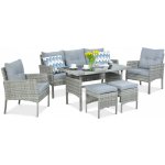 Focus Garden Sedací souprava z technoratanu CORTINA Grey – Zboží Dáma