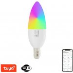 Immax NEO SMART žárovka LED E14 6W RGB+CCT barevná a bílá, stmívatelná, Wi-Fi, TUYA – Zbozi.Blesk.cz